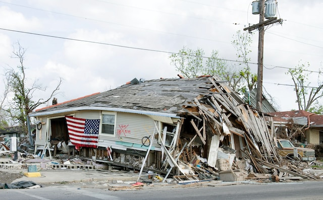 A damaged property in Texas